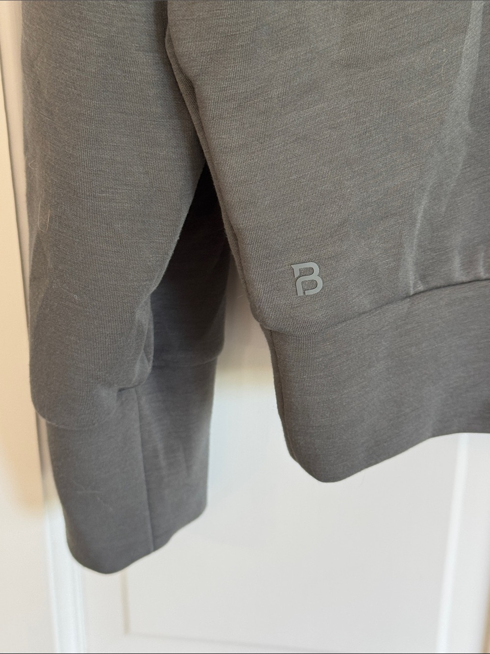 BYLT Women’s Gray Zip-Neck Pullover - Picture 7 of 7